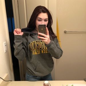 College sweatshirt
